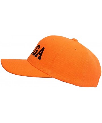 Baseball Caps Adult Embroidered MAGA Donald Trump Adjustable Ballcap - Blaze Orange - CS1956ZRX20 $15.53