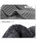 Skullies & Beanies Wool Knit Visor Beanie Winter Hat Cuff Jeep Cap Lined Soft Warm Unisex - 89502_navy - C01883K0DWQ $21.19