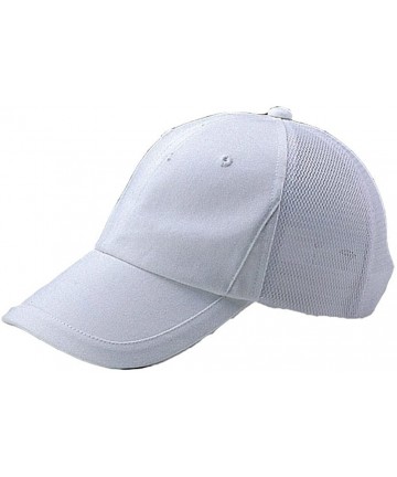 Baseball Caps Low Profile Cotton Twill Trucker Hat - White - C211BX4NBUP $14.35