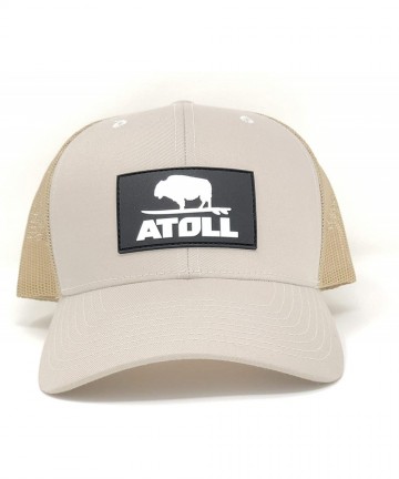 Baseball Caps Atoll Baseball Cap Trucker Hat - 7 Hole Snapback Adjustable Breathable Hat - Atoll Desert Khaki - C918D929IGR $...