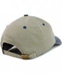 Baseball Caps NASA I Need My Space Embroidered Two Tone Pigment Dyed Cotton Cap - Beige Navy - CA12DVNZEQJ $27.68