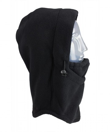 Balaclavas 2816 Hoodz Fleece Hood for Face Head and Neck Protection - Black - CB1129CM31X $50.97