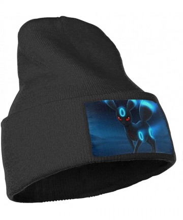 Skullies & Beanies Umbreon Fashion Trend Classic Winter Warm Knit Hat Beanie Cap for Men Women - Black - CR18AMQZCDD $27.94