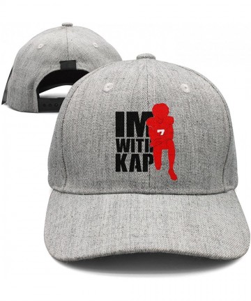 Baseball Caps ImWithKap Flat-Brim Baseball Caps Unisex Adjustable Hat - Imwithkap-6 - CU18GH8XAUW $27.74