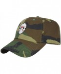 Baseball Caps Mask Embroidered Hat Baseball Cap Horror Jason Dad hat - Woodland Camo - CR187CU0RCI $16.83