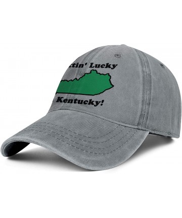 Baseball Caps Defunct - Kentucky Colonels ABA Denim Baseball Hats Unisex Mens Casual Adjustable Mesh Driving Flat Caps - CI18...