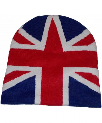 Skullies & Beanies Great Britain Uk English Union Jack Flag Beanie - CD11MXCLUMH $14.83