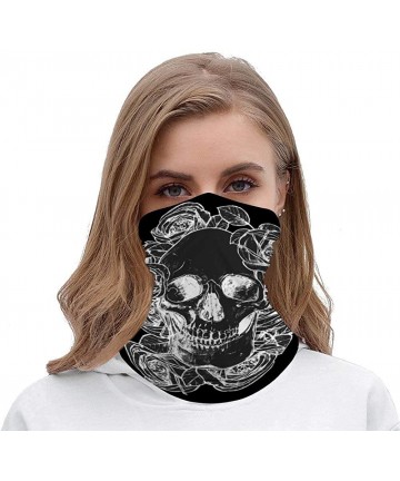 Balaclavas Unisex Seamless Rave Bandana Neck Gaiter Tube Mask Headwear- Motorcycle Face Mask for Women Men Face Scarf - CU197...