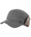 Skullies & Beanies Wool/Cotton/Washed Baseball Cap Earflap Elmer Fudd Hat All Season Fashion Unisex 56-61CM - 89506_grey - CD...
