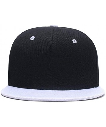 Baseball Caps Classic Cotton Adjustable Baseball Plain Cap-Custom Hip Hop Dad Trucker Snapback Hat - P-white - C21843AAA2E $1...