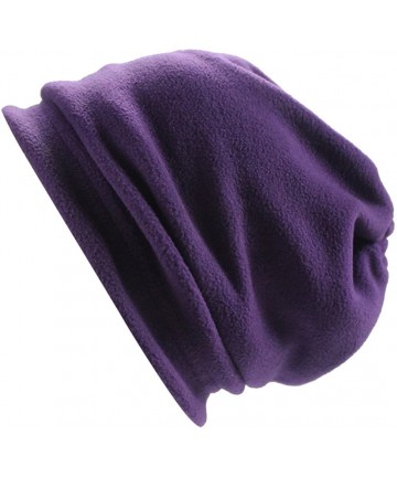 Balaclavas Polar Fleece Outdoor Activities Face Mask Neck Gaiter Balaclava Bandana Hood Hat - Purple - C8186KCSD0E $13.13
