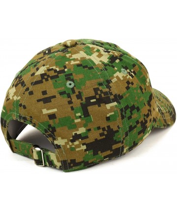 Baseball Caps Father of The Bride Embroidered Wedding Party Brushed Cotton Cap - Digital Green Camo - C718STEH25D $22.36