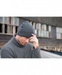 Skullies & Beanies Wooly Thinsulate Ski Beanie Hat - Black - CX110WFNKJX $16.36