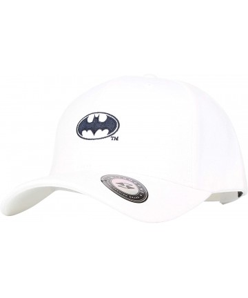 Baseball Caps Superman Shield Embroidery Baseball Cap AC3260 - Batwhite - C218M0WZ4OY $31.80