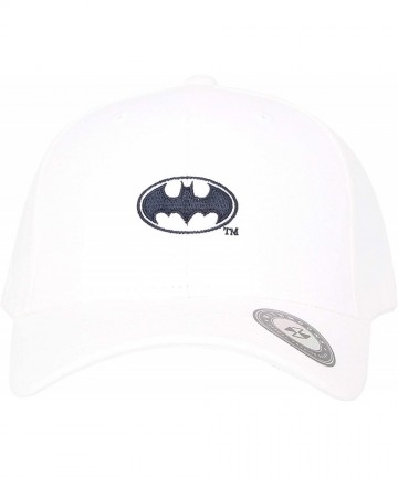 Baseball Caps Superman Shield Embroidery Baseball Cap AC3260 - Batwhite - C218M0WZ4OY $31.80