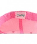 Baseball Caps Oversize XXL Pigment Dyed Washed Cotton Baseball Cap - Pink - CT192RQ5D5T $26.14