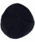 Skullies & Beanies Men Winter Skull Cap Beanie Large Knit Hat with Thick Fleece Lined Daily - P - Khaki - C018ZGSWQC3 $21.15