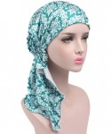 Skullies & Beanies Scarf Cotton Lined Pretied Beanie Turban Chemo Pre-Tied Headwear Bandana for Cancer - Green - C5186W6MDLM ...