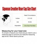 Visors Flair Hair Visor Sun Cap Wig Peaked Novelty Baseball Hat with Spiked Hair - 12 - CJ194TIRI6T $12.27