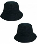 Bucket Hats Classico Women's Tapered Water Repellent Rain Hat (Pack of 2) - Wine/Black - CN11UIV8XPR $54.32