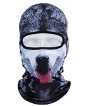 Balaclavas Unisex Animal Face 3D Print Ski Balaclava Full Face Cycling Mask Ski Mask - Dark Navy Grey - CZ12NUTGJCF $15.96