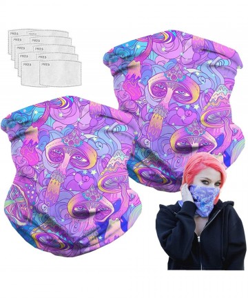 Balaclavas Bandanas Balaclava Neck Gaiter with Carbon Filter- UV Protection Face Cover for Hot Summer - Mushroom Witch - CZ19...