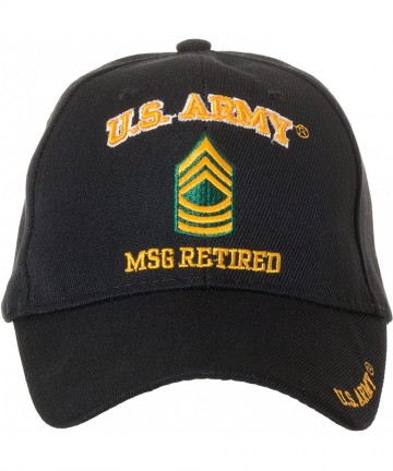 Baseball Caps Officially Licensed US Army Retired Baseball Cap - Multiple Ranks Available! - Master Sergeant - C31885SNLNY $2...
