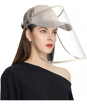 Baseball Caps Baseball Hat- Bucket Hat- Reusable Detachable Film Hat Men & Women - H-beige - CO198U0MYEK $22.21