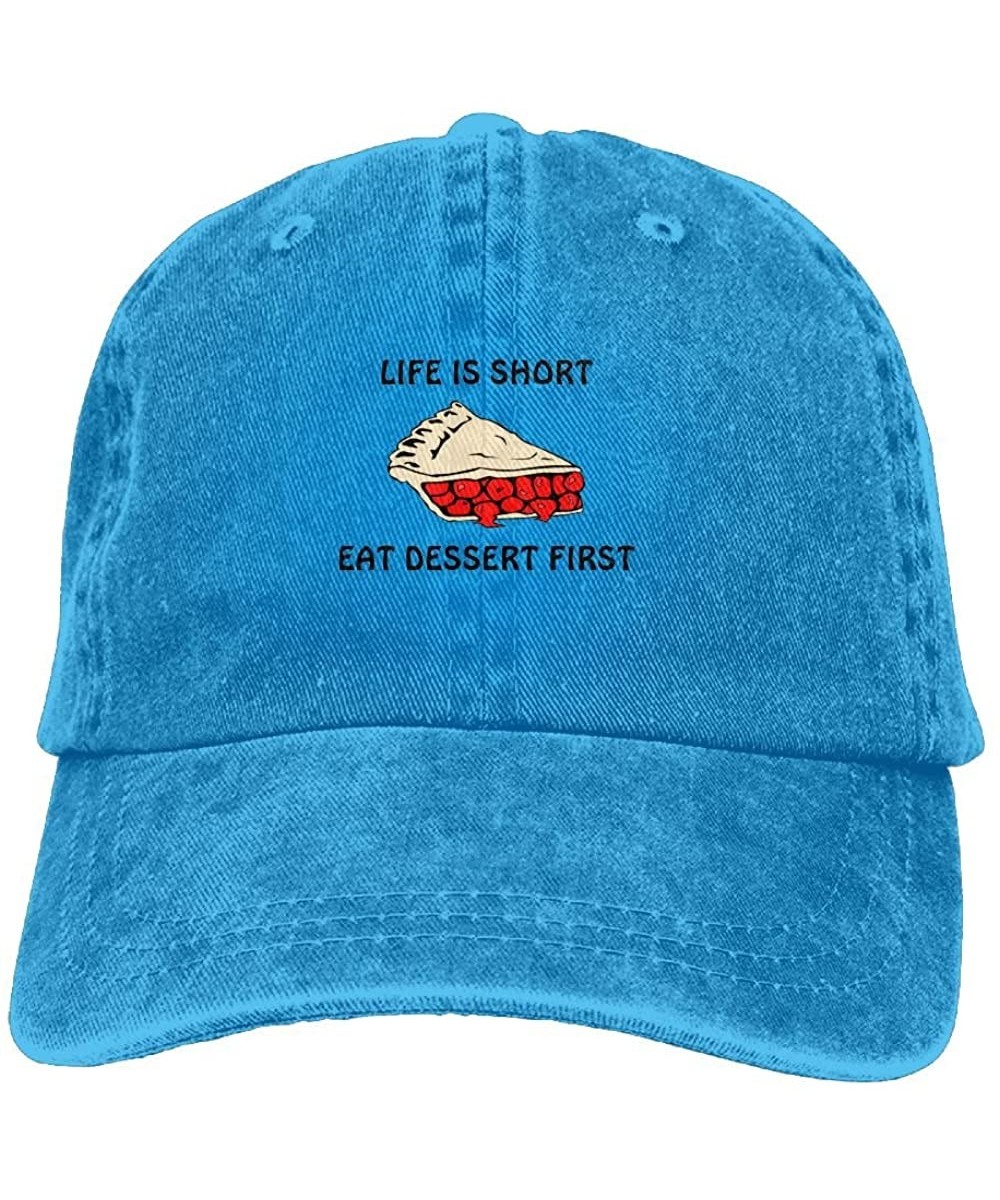 Skullies & Beanies Life Is Short Eat Dessert First Adult Sports Adjustable Baseball Cap Cowboy Hat. - CY18CKYWAS4 $21.95