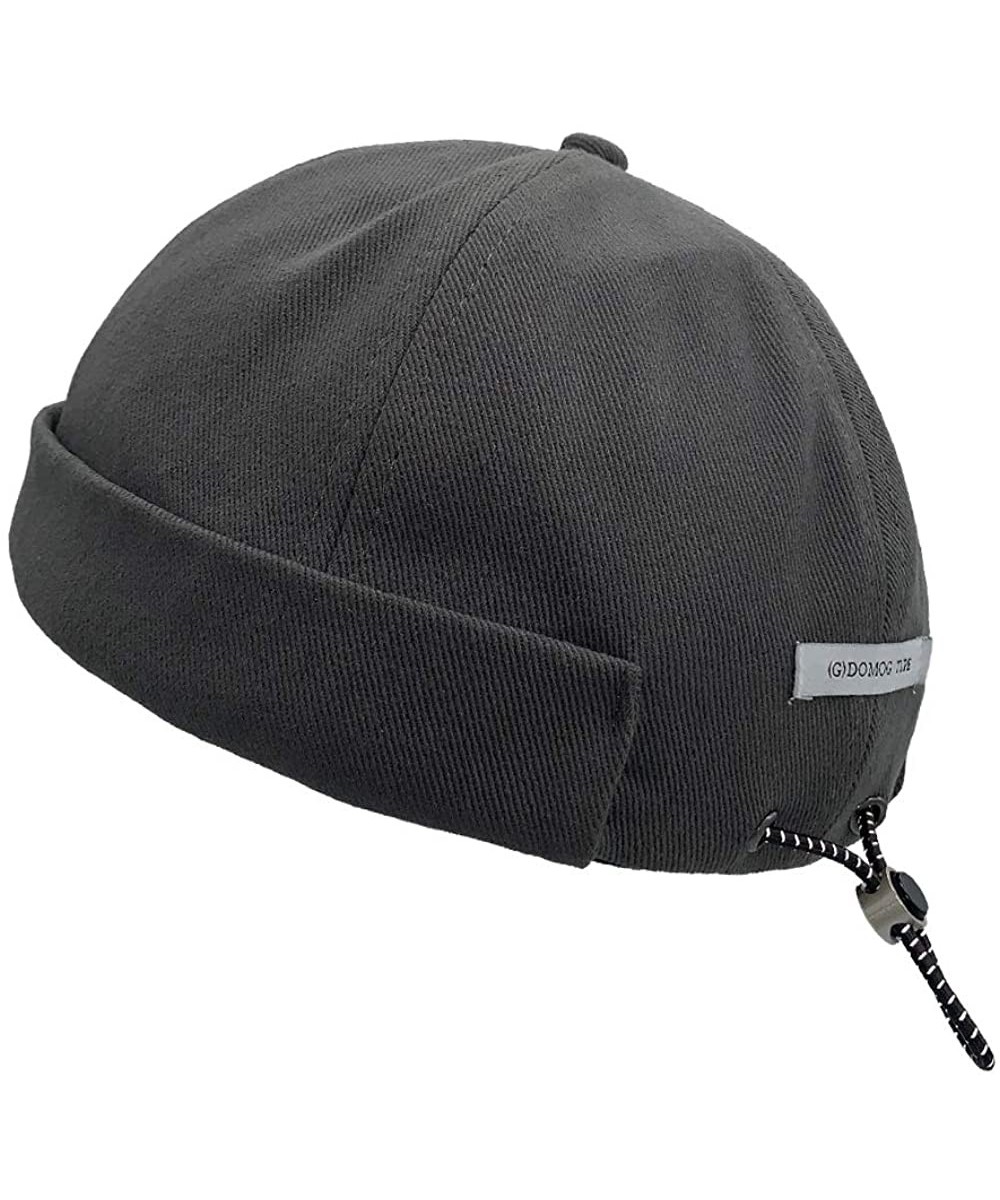 Skullies & Beanies Docker Cap Hats Sailor Cap Men Hats Worker Beanie Hat Retro Brimless Hat - Ct15-gray - C2196X4YAM0 $20.34