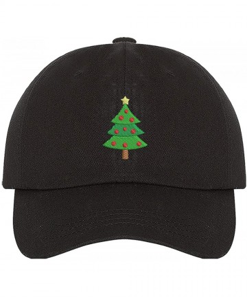 Baseball Caps Christmas Tree Baseball Cap- Christmas Party Hats Unisex - Black - C418ZNKGU6R $22.55