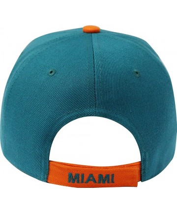 Baseball Caps Team Color City Name Embroidered Baseball Cap Hat Unisex Football Basketball - Miami - CA1850EAMT3 $17.00