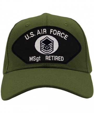Baseball Caps US Air Force - Master Sergeant Retired Hat/Ballcap Adjustable One Size Fits Most - CB18HZATKRZ $31.39