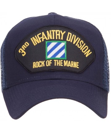 Baseball Caps 3rd Infantry Division Patched Mesh Cap - Navy - CP124YM14HJ $33.01