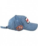 Baseball Caps Skylab NASA Hat with Special Edition Patch - Denim Worm Distressed - C018MCAK4DQ $30.19