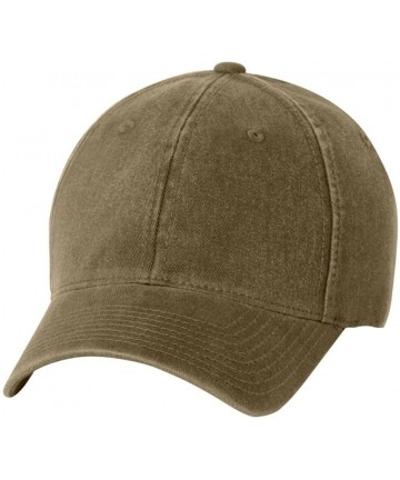 Baseball Caps Low-Profile Soft-Structured Garment Washed Cap (Assorted Colors) - Loden Green - CS1192TLM63 $20.37