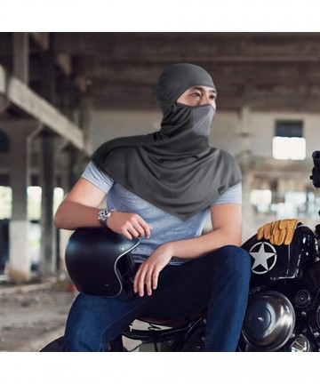 Balaclavas Balaclava Windproof Protection Motorcycle Breathable - Black+grey - CU18RGRXIOW $24.19