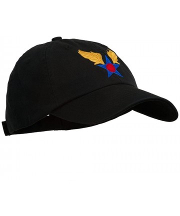 Baseball Caps Army Air Corps Military Embroidered Washed Cap - Black - CO11ONYSHVP $30.81