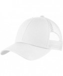 Baseball Caps Adjustable Mesh Back Cap. C911 - White - CE17YDAH6YC $11.26