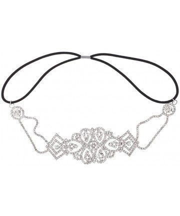 Headbands Pave Crystal Bridal Elegant Stretch Headband Head Band - CP11X399RBZ $13.42