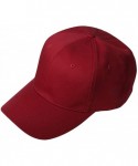 Baseball Caps Profile Twill Caps - Wine - C4111C60A25 $21.21