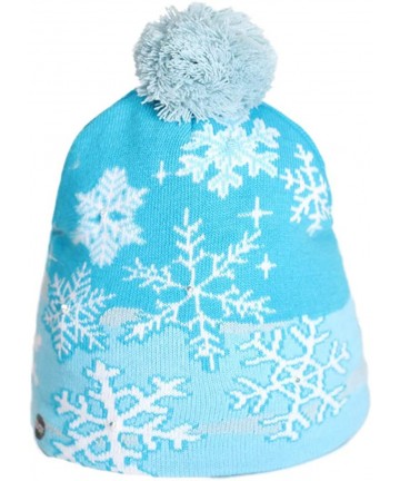 Skullies & Beanies Women Men Crochet Knitted Ball Stripe Stars Winter Warm Beanie Hat Ski Cap - Snowflake - C618LH0SWDZ $18.63