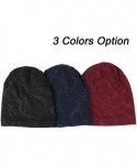 Skullies & Beanies Men's Women's Cotton Beanie Cap Winter Wool Warm Hat Daily Slouchy Chic Hat - Gray - CB187LYN24Z $14.41