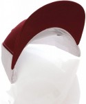 Baseball Caps Structured Trucker Mesh Hat Custom Colors Letter A Initial Baseball Mid Profile - Burgundy White Gold White - C...