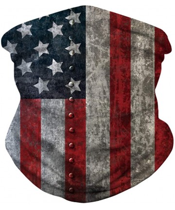 Balaclavas Stars and Stripes USA Flag Bandana Neck Gaiter Balaclavas Scarf Headband - American Flag - C2197X5NHK5 $18.51