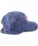 Baseball Caps Budweiser Baseball Cap - Navy Blue with Red Logo - CC18ON4O86O $25.59