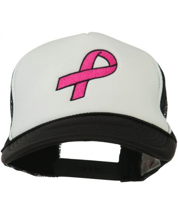 Baseball Caps Breast Cancer Logo Embroidered Foam Front Mesh Back Cap - Yellow - C011LUGYY9X $39.92