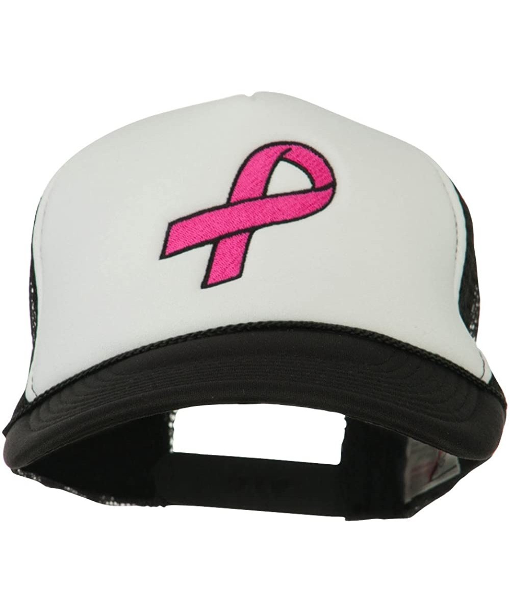 Baseball Caps Breast Cancer Logo Embroidered Foam Front Mesh Back Cap - Yellow - C011LUGYY9X $30.08