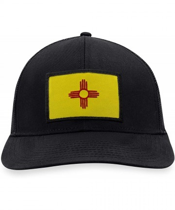 Baseball Caps New Mexico Flag Hat - NM Trucker Hat Baseball Cap Snapback Golf Hat (Black) - CV195EGLC6H $25.68