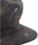 Newsboy Caps Classic Men's Wool Herringbone Newsboy Cap Driving Cabbie Tweed Applejack Golf Hat - 2157-olive - CT18LZDAY94 $2...